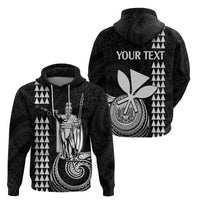 Custom Hawaii Hoodie King Kamehameha White LT9 - Polynesian Pride