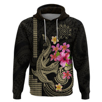 Custom Polynesian Hoodie Hawaiian Warriors with Tribal Shark Tattoos Nude LT9 Pullover Hoodie Nude - Polynesian Pride