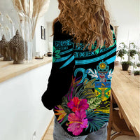Solomon Islands Women Casual Shirt Happy Independence Day LT9 - Polynesian Pride