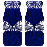 Personalised Samoa Coat Of Arms Car Mats With Polynesian Pattern Version LT9