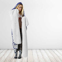 Personalised Samoa Coat Of Arms Hooded Blanket With Polynesian Pattern Version