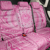 Tahitian Tiare Flower Back Car Seat Cover Pink Polynesian Pattern