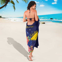 Personalised Tokelau Tropical Hibiscus Sarong With Polynesian Plumeria Tattoo