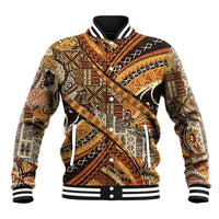 Hawaiian Style Tapa Baseball Jacket Vintage Seamless Pattern LT9 Unisex Red - Polynesian Pride