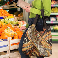 Hawaiian Style Tapa Grocery Bag Vintage Seamless Pattern - Polynesian Pride