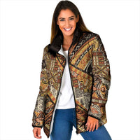 Hawaiian Style Tapa Padded Jacket Vintage Seamless Pattern - Polynesian Pride