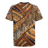 Hawaiian Style Tapa Rugby Jersey Vintage Seamless Pattern LT9 - Polynesian Pride
