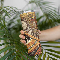 Hawaiian Style Tapa Skinny Tumbler Vintage Seamless Pattern - Polynesian Pride