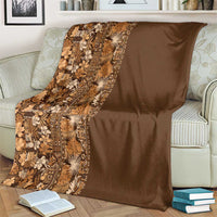 Hawaiian Tribal Elements Hibiscus Blanket Gold Pattern LT9 - Polynesian Pride