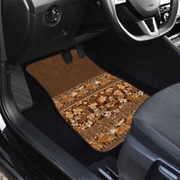 Hawaiian Tribal Elements Hibiscus Car Mats Gold Pattern - Polynesian Pride