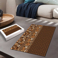 Hawaiian Tribal Elements Hibiscus Puzzle Gold Pattern - Polynesian Pride