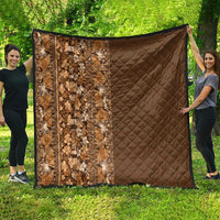 Hawaiian Tribal Elements Hibiscus Quilt Gold Pattern LT9 - Polynesian Pride