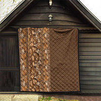 Hawaiian Tribal Elements Hibiscus Quilt Gold Pattern LT9 - Polynesian Pride