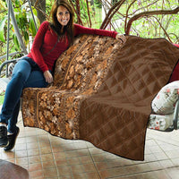 Hawaiian Tribal Elements Hibiscus Quilt Gold Pattern LT9 - Polynesian Pride
