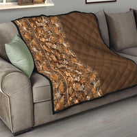 Hawaiian Tribal Elements Hibiscus Quilt Gold Pattern LT9 - Polynesian Pride
