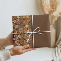 Hawaiian Tribal Elements Hibiscus Wrapping Paper Gold Pattern - Polynesian Pride