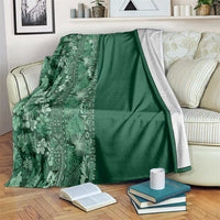 Hawaiian Tribal Elements Hibiscus Blanket Green Pattern LT9 Green - Polynesian Pride