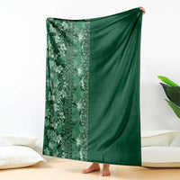 Hawaiian Tribal Elements Hibiscus Blanket Green Pattern LT9 - Polynesian Pride