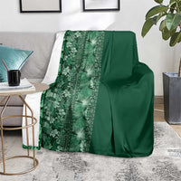 Hawaiian Tribal Elements Hibiscus Blanket Green Pattern LT9 - Polynesian Pride