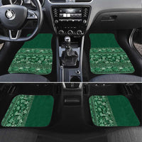 Hawaiian Tribal Elements Hibiscus Car Mats Green Pattern - Polynesian Pride