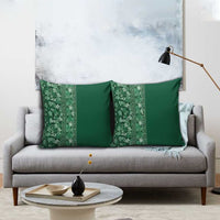 Hawaiian Tribal Elements Hibiscus Pillow Cover Green Pattern - Polynesian Pride