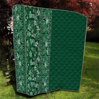 Hawaiian Tribal Elements Hibiscus Quilt Green Pattern LT9 - Polynesian Pride