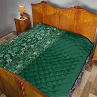 Hawaiian Tribal Elements Hibiscus Quilt Green Pattern LT9 - Polynesian Pride
