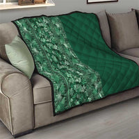 Hawaiian Tribal Elements Hibiscus Quilt Green Pattern LT9 - Polynesian Pride