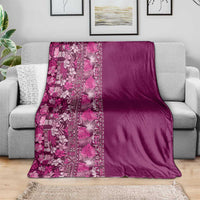 Hawaiian Tribal Elements Hibiscus Blanket Pink Pattern LT9 - Polynesian Pride