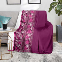 Hawaiian Tribal Elements Hibiscus Blanket Pink Pattern LT9 - Polynesian Pride