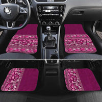 Hawaiian Tribal Elements Hibiscus Car Mats Pink Pattern - Polynesian Pride