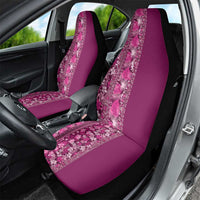 Hawaiian Tribal Elements Hibiscus Car Seat Cover Pink Pattern - Polynesian Pride