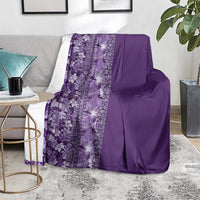 Hawaiian Tribal Elements Hibiscus Blanket Purple Pattern LT9 - Polynesian Pride