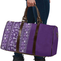 Hawaiian Tribal Elements Hibiscus Travel Bag Purple Pattern - Polynesian Pride
