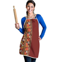 Hawaiian Tribal Elements Hibiscus Apron Red Pattern - Polynesian Pride