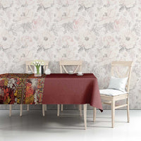 Hawaiian Tribal Elements Hibiscus Tablecloth Red Pattern - Polynesian Pride