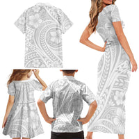 Lotu Tamaiti Samoan Polynesian Tribal Family Matching Short Sleeve Bodycon Dress and Hawaiian Shirt - Polynesian Pride