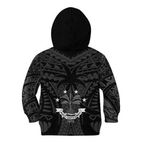 FSM Chuuk States Kid Hoodie Micronesia Vintage Polynesian Tribal Black Version LT9 - Polynesian Pride