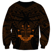 FSM Chuuk States Sweatshirt Micronesia Vintage Polynesian Tribal Gold Version LT9 - Polynesian Pride