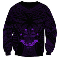 FSM Chuuk States Sweatshirt Micronesia Vintage Polynesian Tribal Purple Version LT9 - Polynesian Pride