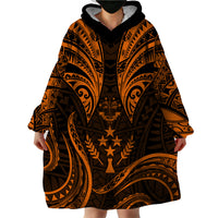 FSM Kosrae States Wearable Blanket Hoodie Micronesia Vintage Polynesian Tribal Gold Version LT9 - Polynesian Pride
