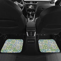 Mele Kalikimaka Hawaii Christmas Car Mats Omaomao Seamless Floral Motif - Polynesian Pride
