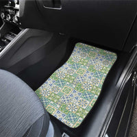 Mele Kalikimaka Hawaii Christmas Car Mats Omaomao Seamless Floral Motif - Polynesian Pride
