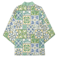 Mele Kalikimaka Hawaii Christmas Kimono Omaomao Seamless Floral Motif - Polynesian Pride