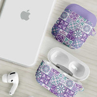 Mele Kalikimaka Hawaii Christmas AirPods Case Poni Seamless Floral Motif - Polynesian Pride