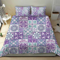 Mele Kalikimaka Hawaii Christmas Bedding Set Poni Seamless Floral Motif - Polynesian Pride