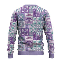 Mele Kalikimaka Hawaii Christmas Ugly Christmas Sweater Poni Seamless Floral Motif - Polynesian Pride