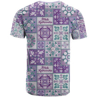 Mele Kalikimaka Hawaii Christmas T Shirt Poni Seamless Floral Motif - Polynesian Pride