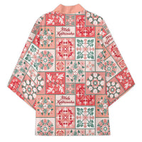 Mele Kalikimaka Hawaii Christmas Kimono Ulaula Seamless Floral Motif - Polynesian Pride