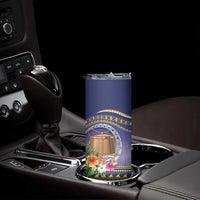 Tokelau Tuluma Skinny Tumbler Polynesian Tropical Flowers